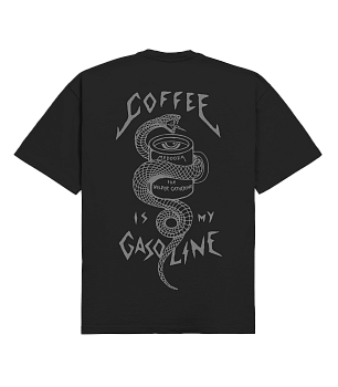 Футболка MEDOOZA " Кофейная змея / Coffee Snake" (чёрный)