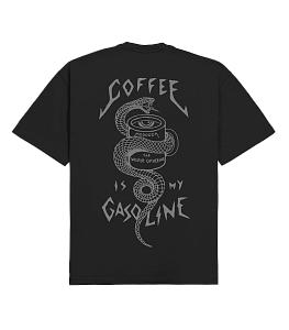Футболка MEDOOZA " Кофейная змея / Coffee Snake" (чёрный)