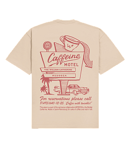 Футболка MEDOOZA "Кофейный мотель / Caffeine Motel" (бежевый)