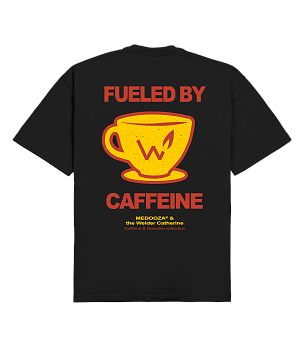 Футболка MEDOOZA "Подпитываюсь кофе / Fueled by Coffee" (чёрный)