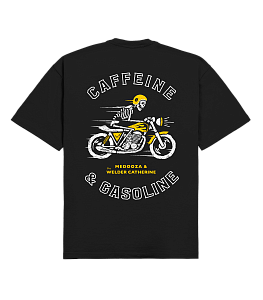Футболка MEDOOZA "Кофеин и бензин / Caffeine & Gasoline" (чёрный) 