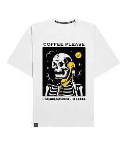 Футболка 'Coffee Please' белая