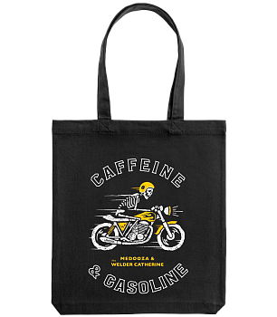 Сумка MEDOOZA "Кофеин и бензин / Caffeine & Gasoline" (чёрный)