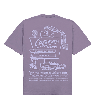 Футболка MEDOOZA "Кофейный мотель / Caffeine Motel" (сирень)