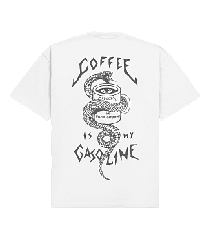 Футболка MEDOOZA "Кофейная змея / Coffee Snake" (белый)