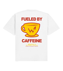 Футболка MEDOOZA "Подпитываюсь кофе / Fueled by Coffee" (белый)