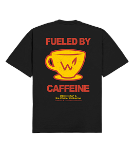 Футболка MEDOOZA "Подпитываюсь кофе / Fueled by Coffee" (чёрный)